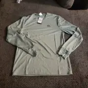 Quicksilver Mens Small DRYFLIGHT Sage / Gray Breathable Work/Workout Shirt Top