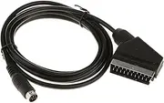 D DOLITY RGB Scart Cable TV Lead Black PVC Copper For Sega Genesis 2 Mega Drive MD 2 Console Connector- 1.8M/6FT