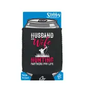 Husband And Wife Hunting Partner For Life - Funny Cooler Holders Stubby Holder