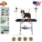 Adjustable Foldable Pet Grooming Table - Stable & Portable, 330 Lbs Capacity