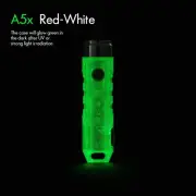 Aurora A5x Red+white GITD Keychain Flashlight CREE XP-G3 LED, max 650 lumens