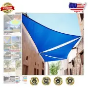 Durable Custom Size 7' x 12' x 13.9' Triangle Sun Shade Sail - 3