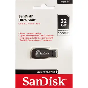 SanDisk 32GB 32G Ultra Shift SD CZ410 USB3.0 隨身碟 BSMID31490