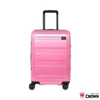 在飛比找Yahoo奇摩購物中心優惠-CROWN 皇冠 26吋 雙層防盜拉鍊箱 行李箱 旅行箱