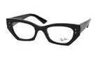 New RAY-BAN Cat Eye Eyeglasses RB 7330 ZENA 8260 52-22 145 Shiny Black Frames