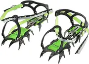 RAYWE 14-Point Manganese Steel Climbing Gear Crampons Ice Grippers Crampon Traction Device Mountaineering Glacier Travel Ice Waiking