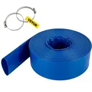 VEVOR Discharge Hose, 3" x 105', PVC Lay Flat Hose, Heavy Duty Backwash Drain Ho