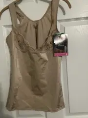 Bali 8584 Powershape Satin Torset Shaper Cami Nude Large -NEW