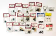 Vintage 23 Sets CAT & DOG Crystal & Googly Eyes Noses Fibre Craft Western Trim