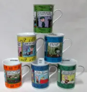Danbury Mint Peanuts Birthday Months Porcelain Mug Cup Set 6 July August Nov NEW