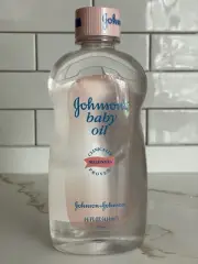 Vintage Johnson's Baby Oil Glass Bottle 14 fl oz Sealed New Old Stock 1996 READ