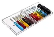 Xcelite By Weller COMPACT SCREWDRIVER SET PS120 11Pcs Hexagon, Colour-Coded