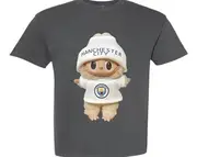 Labubu manchester city Monster Pop Mart Tee T-Shirt