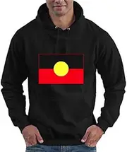 Black Aboriginal Flag Australia Native Hoodie Sweatshirt