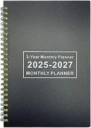 2025-2027 Monthly Planner,Multi Year Planner - Calendar Datebook Notebook Organizer for Planning Scheduling Managing Tasks Meetings Goals