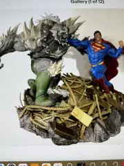 Iron Studios 1/6 Superman Vs Doomsday Battle Statue Ivan Reis NEW IN THE BOX
