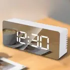 Mirror LED Digital Clock Large Screen Bedside Desktop Clock