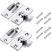 90 Degree Hasp Lock, Right Angle Door Latch Hasp, Bending Latch, Buckle Bolt Sliding Lock Barrel Bolt with Screws for Doors and Windows, Barn Door