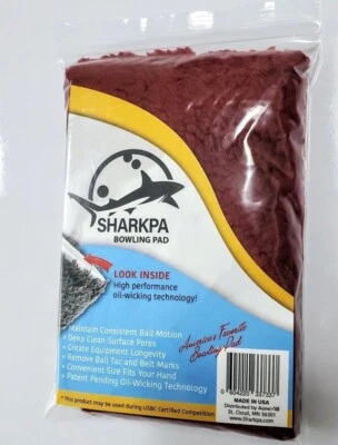 Sharkpa™ Bowling Pad - Merlot Red - Shammy, Chamois, Towel