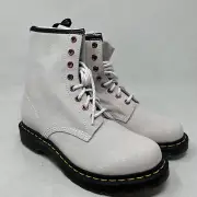 Dr. Martens 1460 White Bejewelled Boots Women Size 8 Uk 6 (gr2023)