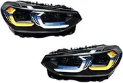 Compatible For BMW X3 G01 G08 X4 G02 25i 28i 30i 2018-2021 LED Car Front Lamps Assembly Upgrade 2022 Style Projector Lens Tool Accessories(For 18-21 X4 User)