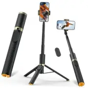 62" Phone Tripod & Selfie Stick, Tripod for iPhone with Remote, All-in-1 Cell