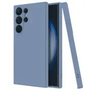 MCC For Samsung Galaxy S22 Ultra 5G Soft Liquid Silicone Shockproof Case Cover S908 [Grey Purple]