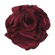1PC Art Flower Brooch Fabric Corsage Gift Cloth Lapel Pin Handmade Elegant Jewelry Wome wine red