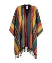 Mantel striped wool cloak Multicolor