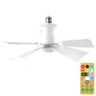 Modern LED Ceiling Fan Socket Fan Light E27 Base 3 Speeds Chandelier Ceiling Fan