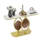 Nordic Style Console Table Entryway Table Unique Marble Material Natural Texture