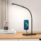 LED Desk Lamp Touch Control Desk Lamp with USB Charging Port 5 Color Modes 6 Bri