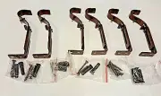 PAIR OF CASSIDY RUSTIC IRON DRAPERY BRACKETS HARDWARE BRONZE (1,2,3 pairs)