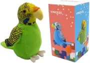 Cute Mimicry Pet Talking Parrot Repeats What You Say Plush Animal Toy Electro...