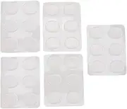30 Pcs Drum Dampening Gel Pads for Drums Tone Control, Self Adhesive Soft Drum Damper Gel Pads, Silicone Drum Mufflers Strong Adhesive Drum Mute Pads (Transparent)