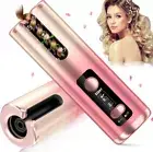 Automatic Curling Iron Cordless Hair Curler Rechargeable Auto Rotating