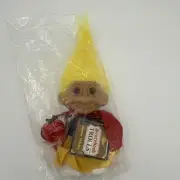 NOS Russ Snow White Troll Doll 5" W/Apple Yellow Hair Red Cape White Shoes W Tag