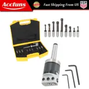 9PCS Shank Boring Bar Sets Boring Head 2"(7/8-20) With MT2 Shank 3/8-16 1/2" New