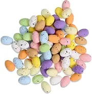 50 Pcs Foam Easter Eggs Happy Easter Decorations Painted Bird Pigeon Eggs Kids Craft Party Decor Favor Decorations,Easter Decoration,Decorative Basket Eggs,Easter Filler,Pastel fil