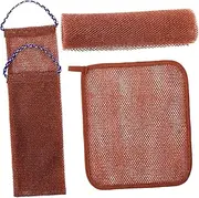 PLAFOPE 1Set African Net Exfoliating Bath Scrubber Durable Body Wash Cloth for Back Feet Foaming Action for Luxurious Clean Styles Deep