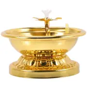 Oil Lamp Dish Ghee Candle Holder Temple Kerosene Decorative