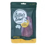 Billie's Bowl REAL Aussie Kangaroo Straps Dog Treats 180g 180g