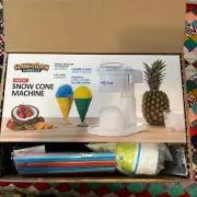 Hawaiian Shaved Ice and Snow Cone Machine with 3 Flavor Syrup Party Package