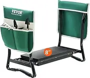 VEVOR Garden Kneeler and Seat, 330 lbs Load Capacity, 8" EVA Wide Pad, Foldable Garden Stool, Kneeling Bench for Gardening with Tool Bag, Gifts for Women, Grandparents, Seniors, Mom and Dad