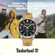 【Timberland】天柏嵐 HENNIKER II系列 三眼多功能腕錶 皮帶-黑/小麥色46mm(TDWGF0028701)