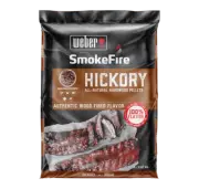 Weber HICKORY ALL-NATURAL HARDWOOD PELLETS 9kg Authentic Wood Fired Taste 190002