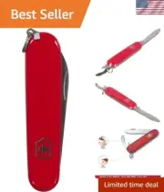 Bantam Swiss Army Knife – 8 Function Pocket Tool with Large Blade & Opener