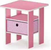 Andrey End Table / Side Table / Night Stand / Bedside Table with Bin Drawer, Pin