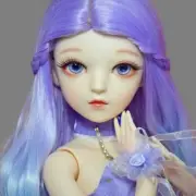24 inch Height Princess Female Doll Toy Upgrade Makeup Gradient color Wigs Dress