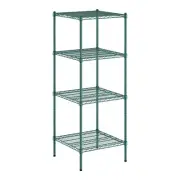 Regency 24" Wide NSF Green Epoxy 4-Shelf Kit with 64" Posts WS-460EG2424K64